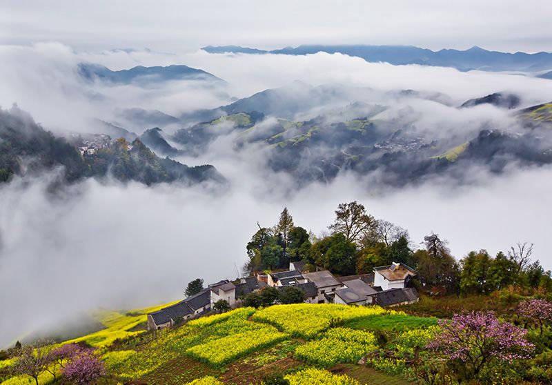 霧鎖山村