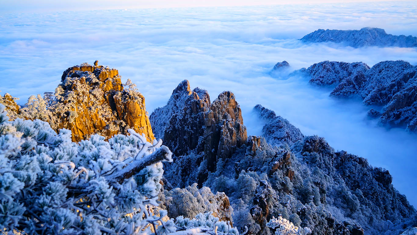  黃山冬雪 